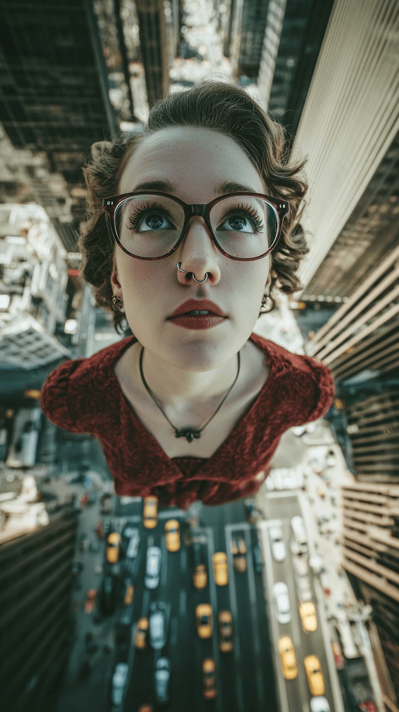 Portrait-style AI photography example